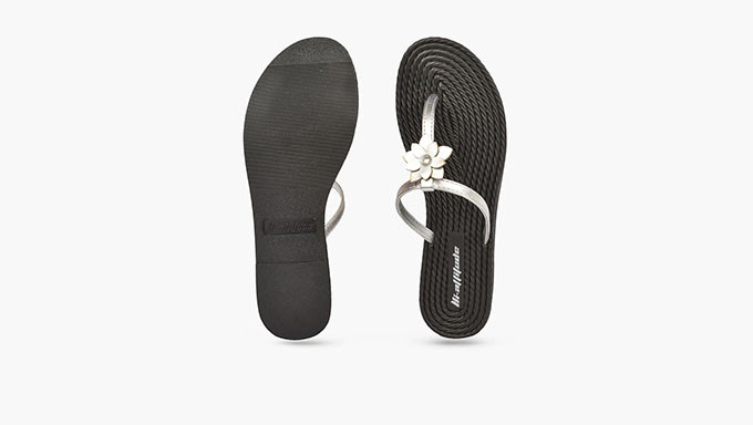 Buy HI-ATTITUDE T-strap Sandal with Floral Accent