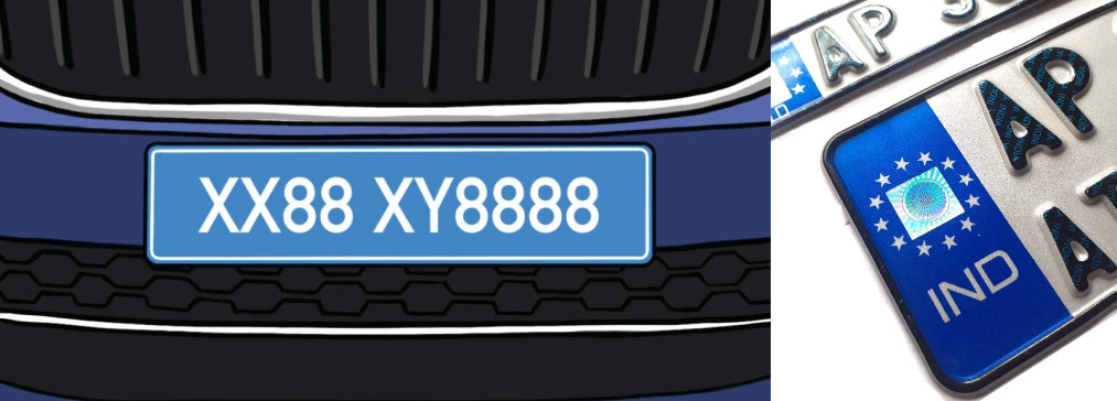 Coloured Number Plates And What Do They Signify Laws Of No Plates