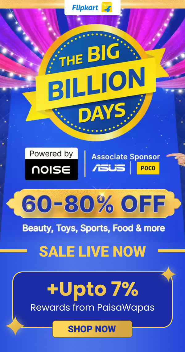 Flipkart Big Billion Days Offers In 2023 Complete List - PaisaWapas Blog