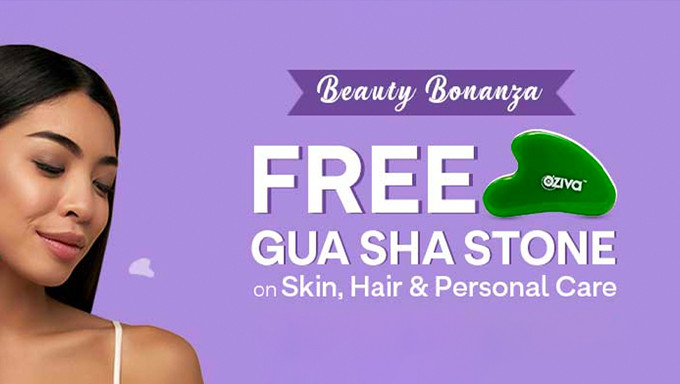 OZIVA | Free Gua Sha Stone on Hair, Skin, PC on orders above 599