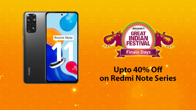 GREAT INDIAN FESTIVAL SPECIAL | Upto 40% Off on Redmi Note Series Mobiles + Extra 10% SBI Off + Exchange & No Cost EMI