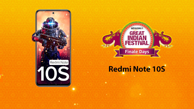Redmi Note 10S - Super Amoled Display | 64 MP Quad Camera | 6 Month Free Screen Replacement (Prime only) | Alexa Built in | 33W Charger Included
