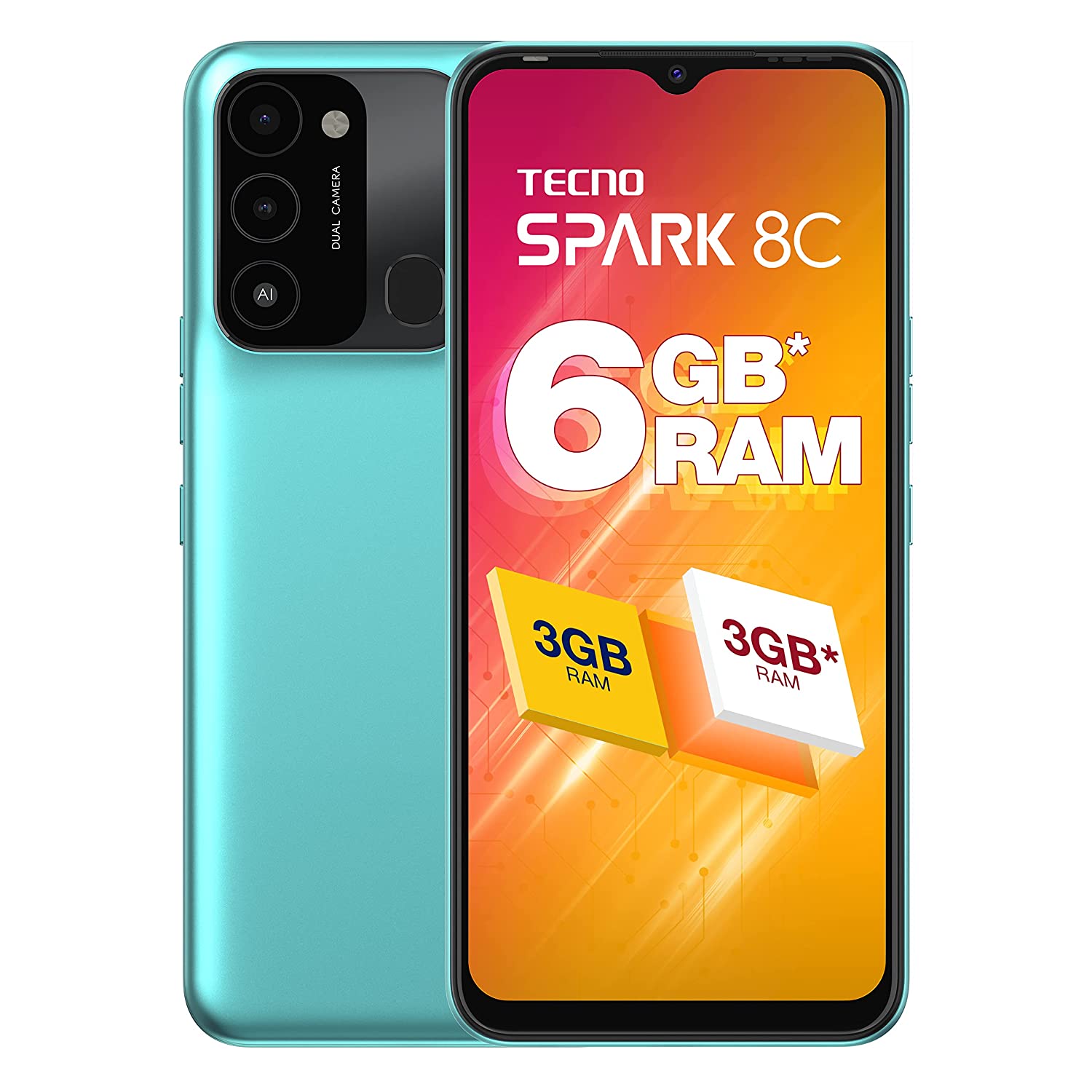 Tecno Spark 8C | Upto 6GB RAM |90Hz Refresh Rate |6.6
