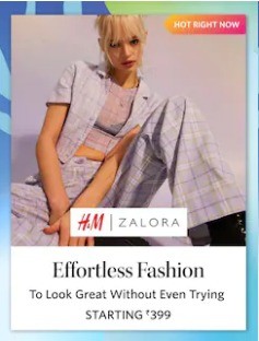 H&M | Zalora Clothing Starting At Rs.399