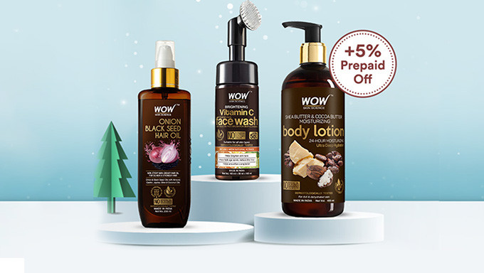 WOW Skin Science | Buy 2 Get 2 Free (Sitewide) + Extra 5% Off on Prepaid Orders