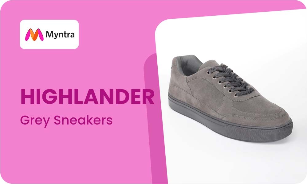 HIGHLANDER Men Grey Sneakers