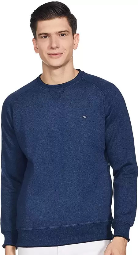 Moca by Monte Carlo Full Sleeve Solid Men Sweatshirt