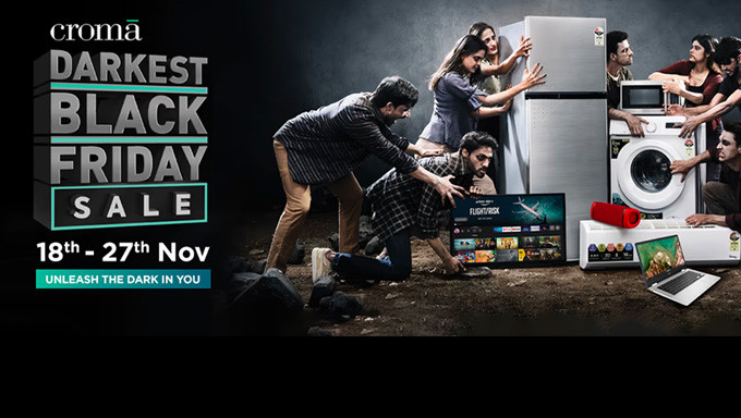 The Croma Black Friday Sale | Min 70% OFF + 10% Instant Discount On HDFC Cards