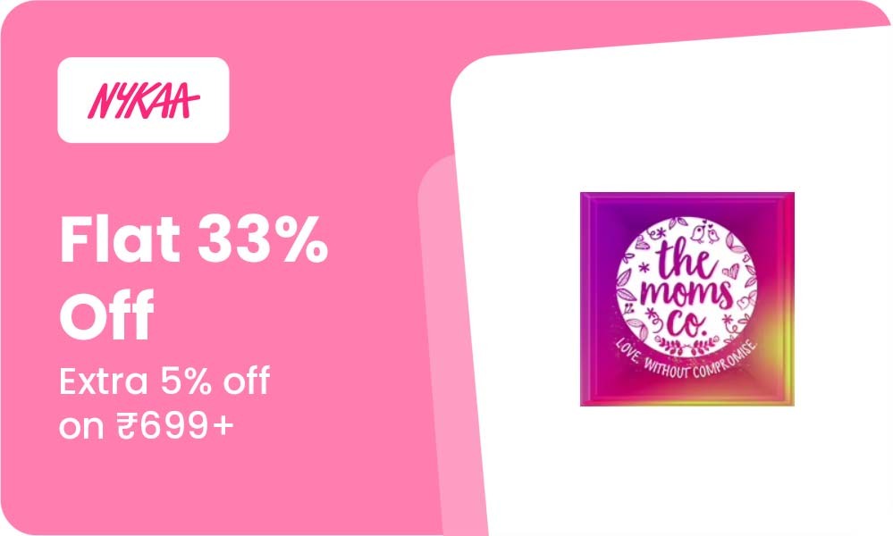 Flat 40% Off On The Moms Co + Extra 5% Off On Rs.699 Above 