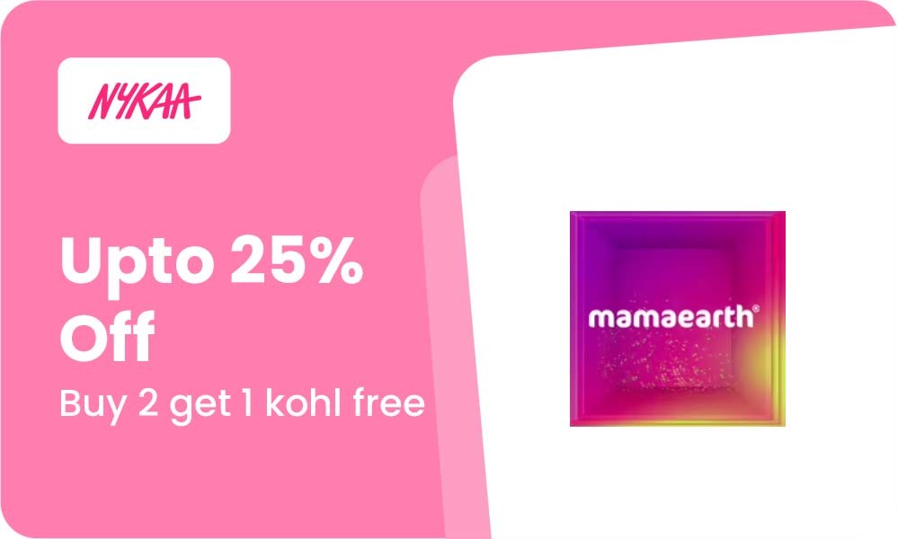 Up To 25% Off On Mamaearth & Buy 2 Get 1 Kohl Free