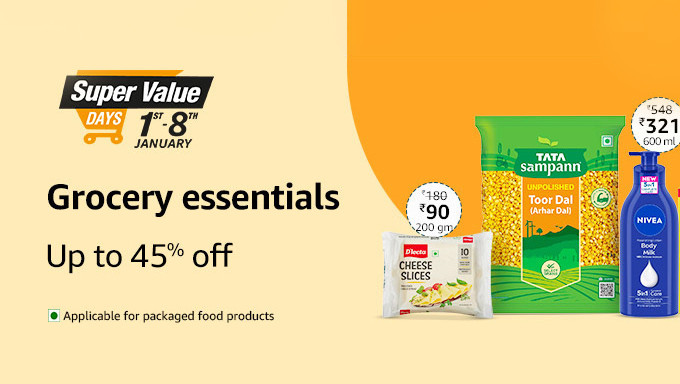 SUPER VALUE DAYS | Upto 50% Off + Extra 10% ICICI Off On Fresh & Grocery + Upto Rs.200 CB
