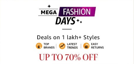 Mega Fashion Days | Upto 70% OFF