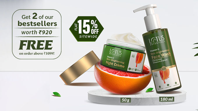 Lotus Botecials Special | Get 2 of our bestsellers worth Rs.920 FREE on order above Rs.1099!