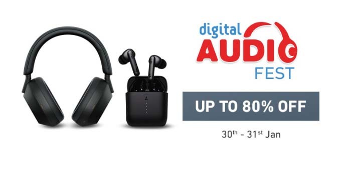 Digital Audio Fest | Upto 80% Off on Earbuds, Headphones, Wired Headphones & More
