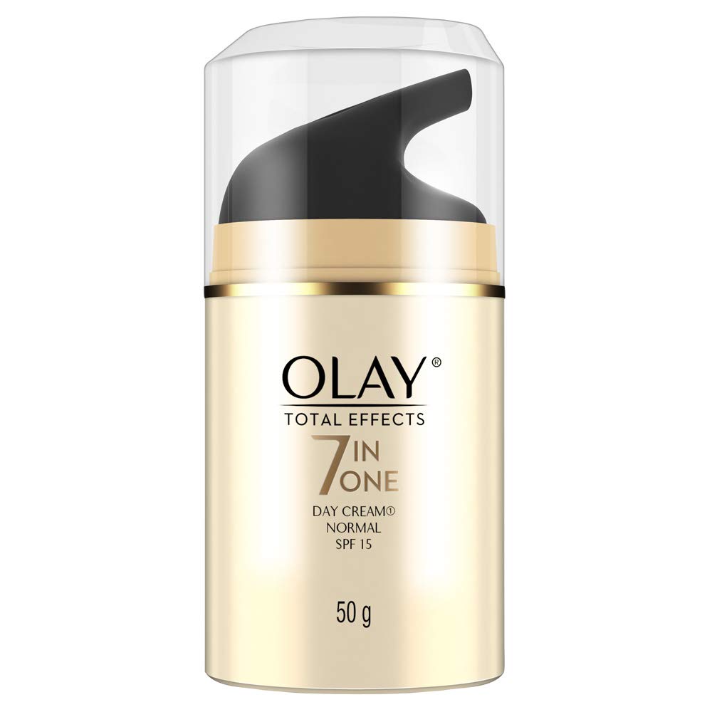 Olay Total Effects Day Cream With Vitamin B5, Niacinamide, Green Tea, Spf 15 Fights With Uv Protection For Normal, Dry, Oily & Combination Skin, 50 Gm