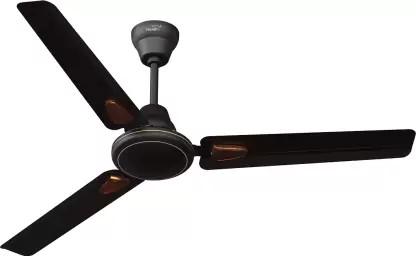 V-Guard Windle Deco AS 1200 mm 3 Blade Ceiling Fan (Matte Brown, Pack of 1)
