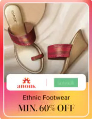 Minimum 60% OFF On Ethnic Footwear
