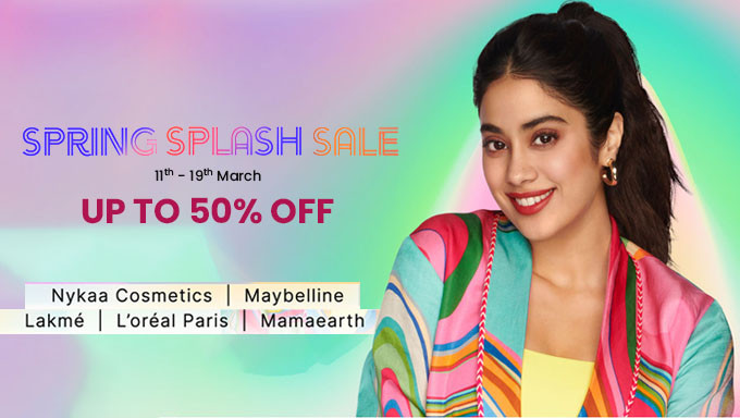 Spring Flash Sale | Upto 50% OFF + Extra Flat 10% Off on your first purchase with Nykaa