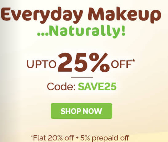 Everyday Makeup Natural | Flat 20% OFF + Extra 5% OFF On Prepaid Orders [All Users]