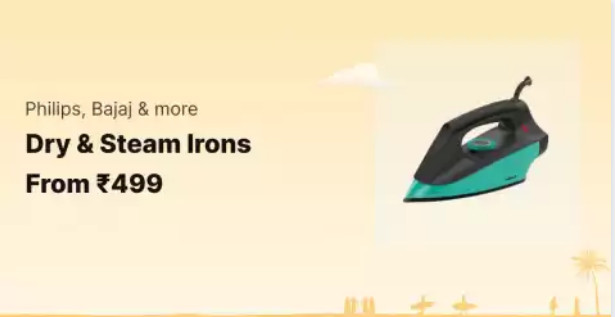 Buy Dry & Stream Irons Starting @Rs.499