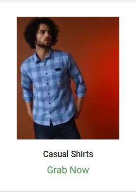 Upto 85% OFF ON Mens Casual Shirts 