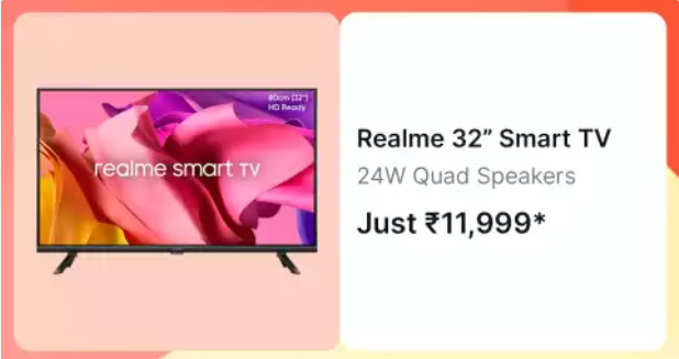 Realme 80 cm (32 inch) HD Ready LED Smart Android TV (TV 32)