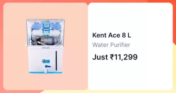 KENT Ace 8 L RO + UV + UF + TDS Water Purifier with Mineral ROTM Technology,In-tank UV Disinfection (White)