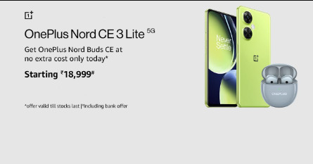 Buy OnePlus Nord CE3 Lite 5G + Get Free OnePlus Buds Worth Rs.2299