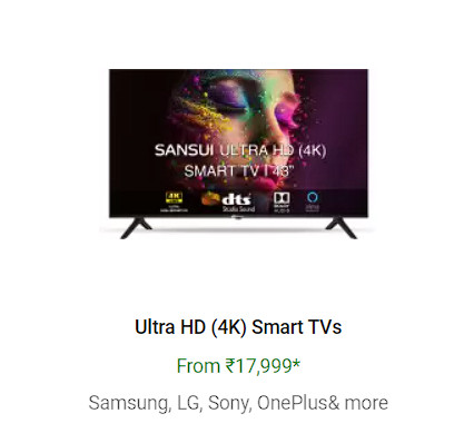 UHD 4k Smart Tv's Starting From Rs.17,999