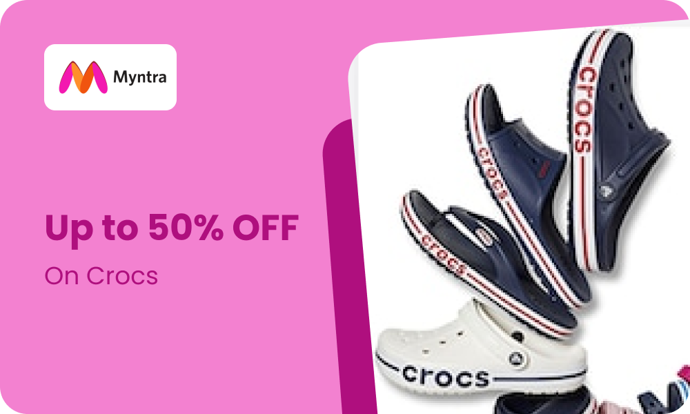 Myntra crocs shop coupon