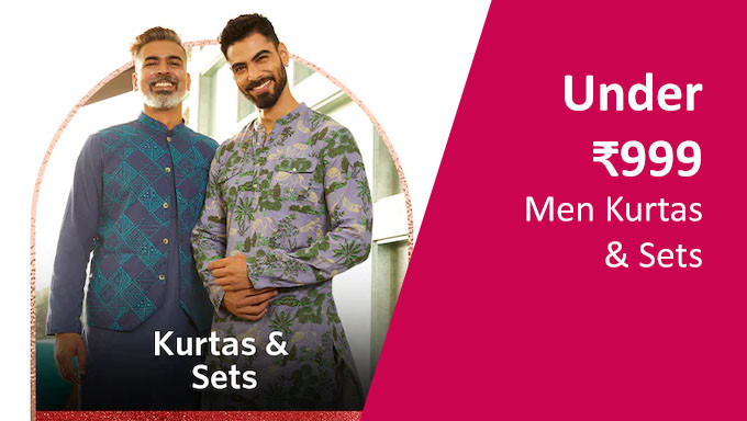 Buy Men Kurtas & Sets Under Rs.999