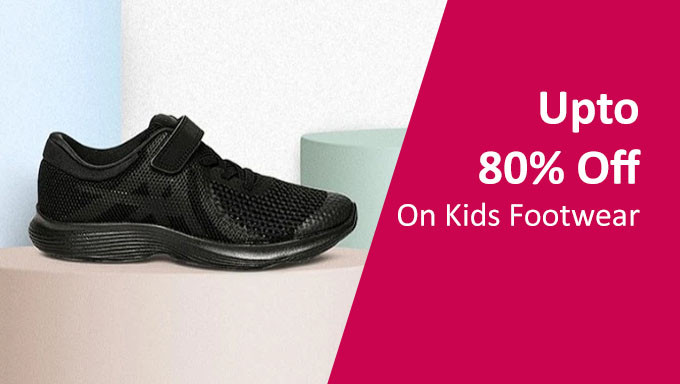 Upto 80% Off On Kids Footwear 