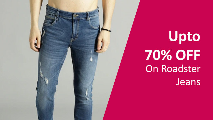 Upto 70% OFF On Roadster Jeans 