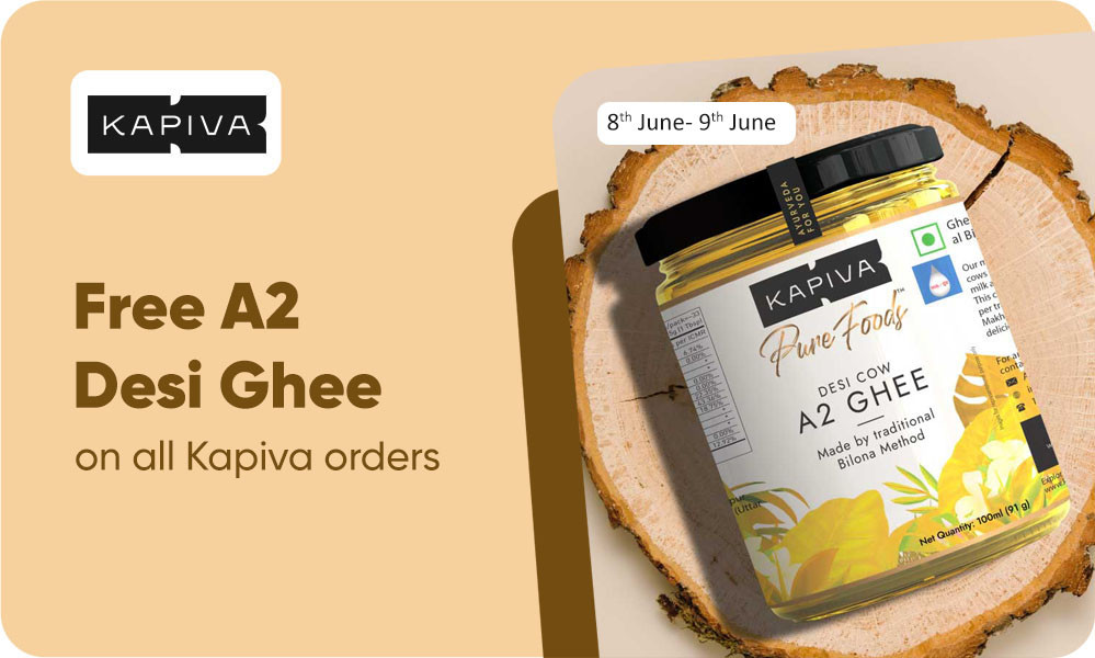 Kapiva Special |Free A2 Desi Ghee On All Kapiva Order 