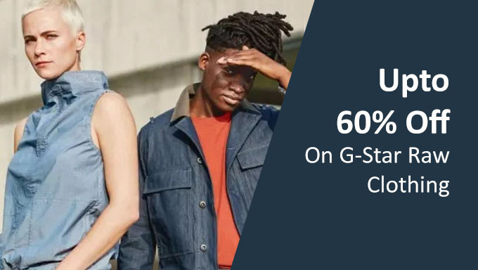 Upto 60% OFF On G-Star Raw Clothing
