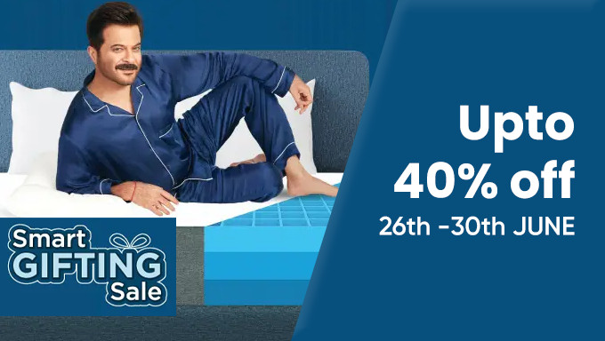 Smart Gifting Sale | Upto 40% + Extra Rs.600 Off On Mattress, Beds & More + Extra 5% Bank/UPI Off