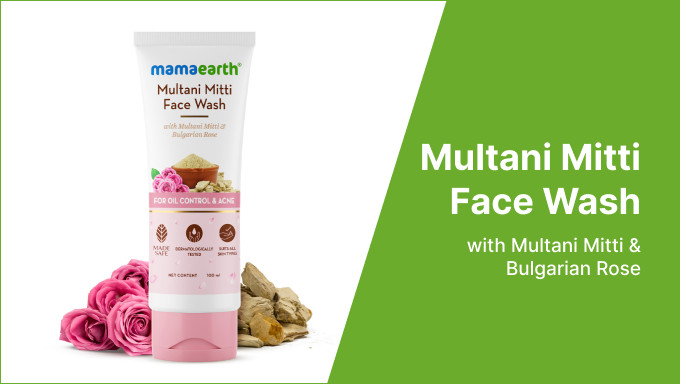OMG SALE | Buy 1 Get 1 Free Multani Mitti Face Wash - 100 m