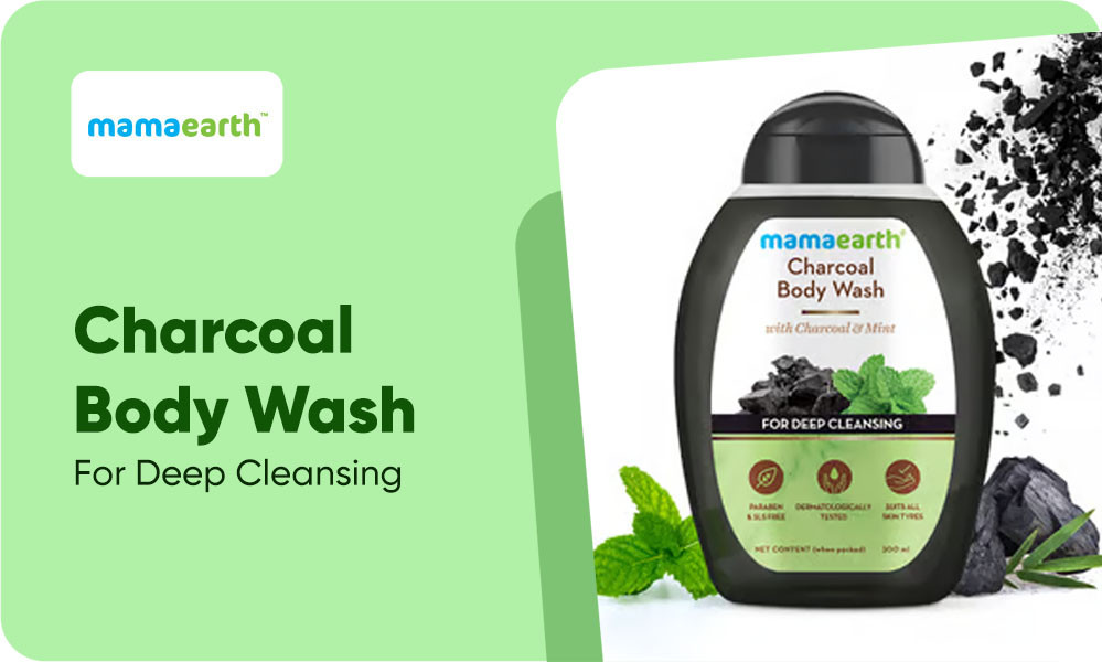 OMG SALE | Buy Charcoal Body Wash With Charcoal and Mint for Deep Cleansing ( 2Qty.)