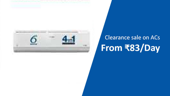 Upto Rs.25000 Off On Air Conditioners + Extra 10% Off On Selected Bank Cards