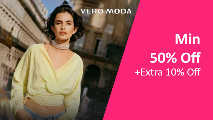 Minimum 50% OFF + Extra 10% OFF On Veromoda Fashion Products 