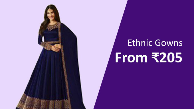 Ethnic Gowns Starting At Just Rs.205