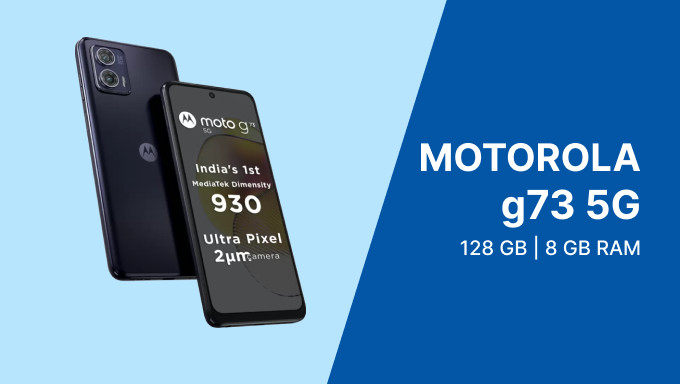 MOTOROLA g73 5G (Midnight Blue, 128 GB) (8 GB RAM)