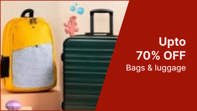 Upto 70% Off on Bags & Luggaage 