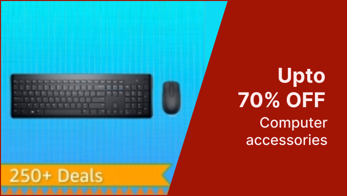 Get up to 70% Off Computer accessories