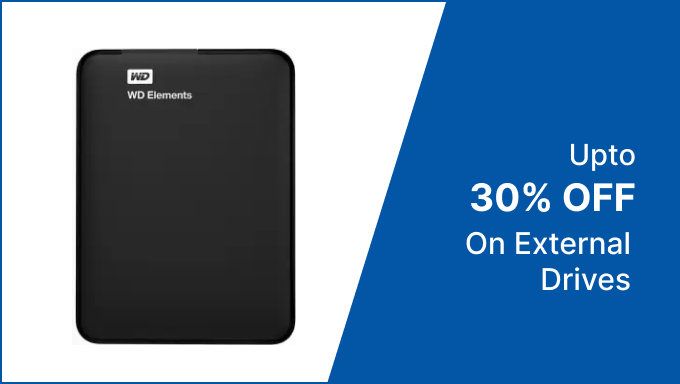 Upto 30% Off On External Storage Devices