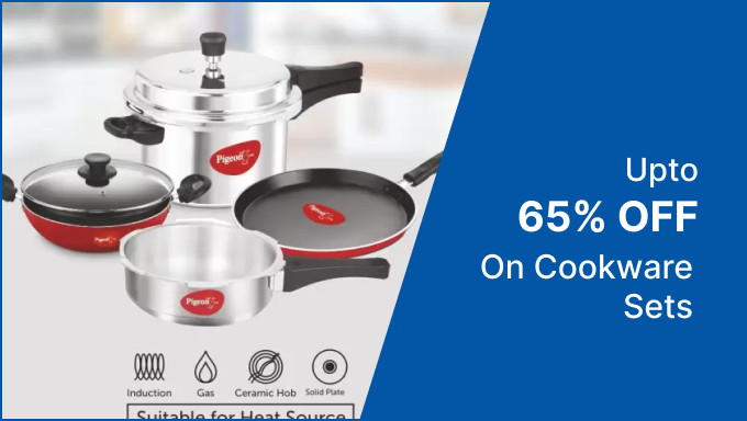 Upto 65% Off On Cookware Sets