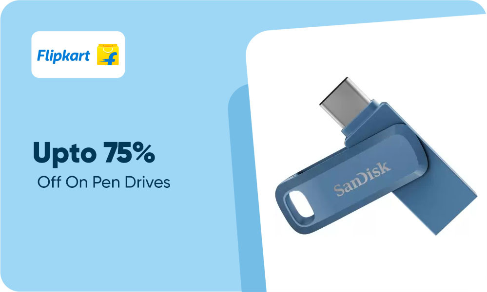 Upto 75% Off On Pen Drives