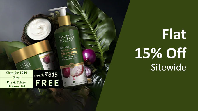 Shop For Rs.949 & Get Dry Frizzy Haircare Kit Worth Rs.845 Free + Flat 15% Off