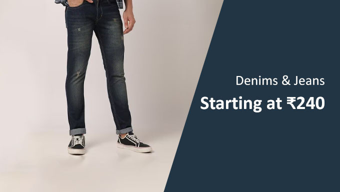 Denims & Jeans Starting at Rs.240
