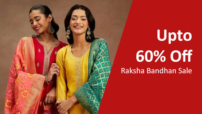 Raksha Bandhan Sale | Upto 60% Off + Extra 10% Off On Kurtis, Suit Sets, Dresses & More